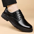 Men's Leather Oxford Shoes for Business and Office Wear Comfortable Slip-Resistant Flats